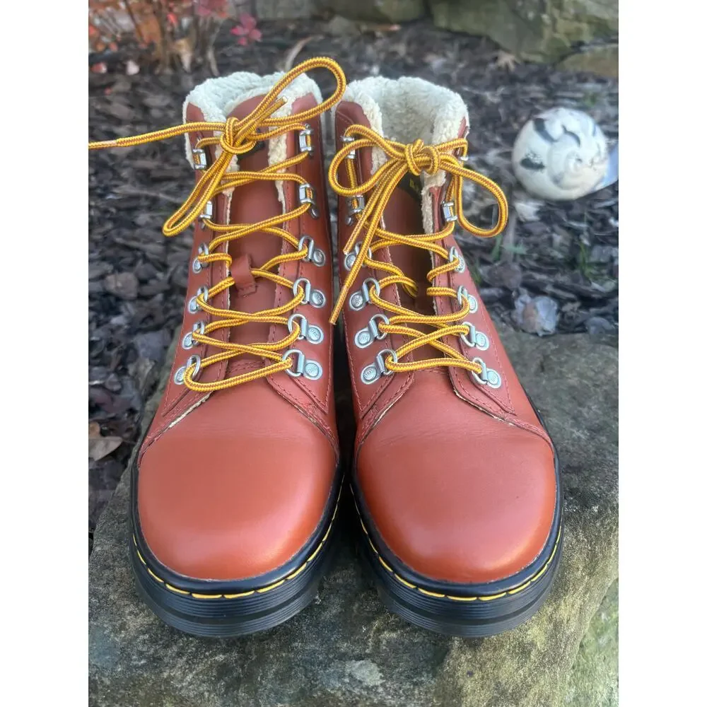 NEW Dr Martens Combs Faux Fur‎ Lined Boots Size 7 - Picture 3 of 7